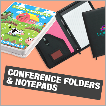 Conference Folders & Notebooks personalised with print